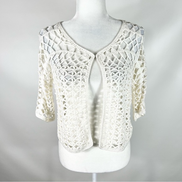 Dress Barn Sweaters - Dress Barn Open Weave Net Style Cardigan
